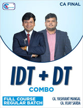 CA Final - Latest IDT & DT Regular Lectures Combo By CA Y.M. and CA V.S. - May 26, Sep. 26, Jan. 27 & Onwards - Latest New Batches